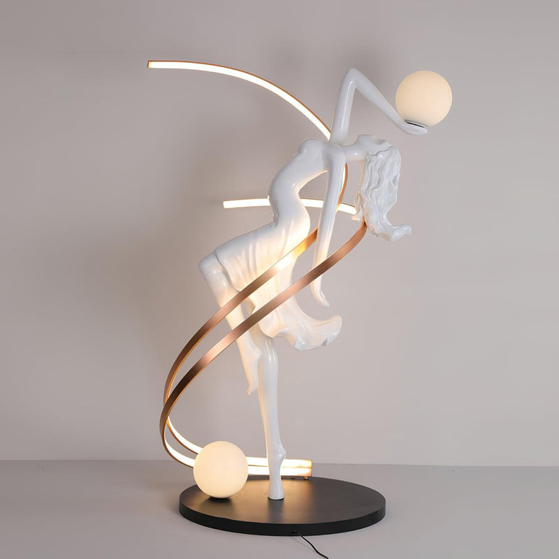 Misha Goddess Statue Floor Lamp-DWHOME
