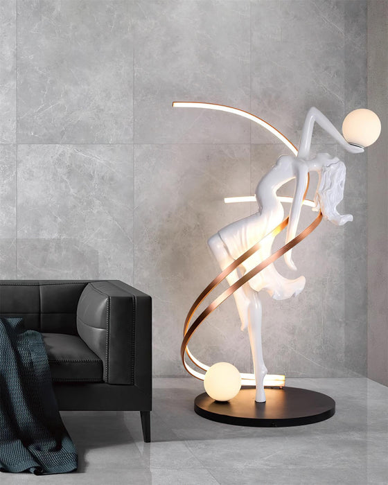 Misha Goddess Statue Floor Lamp-DWHOME