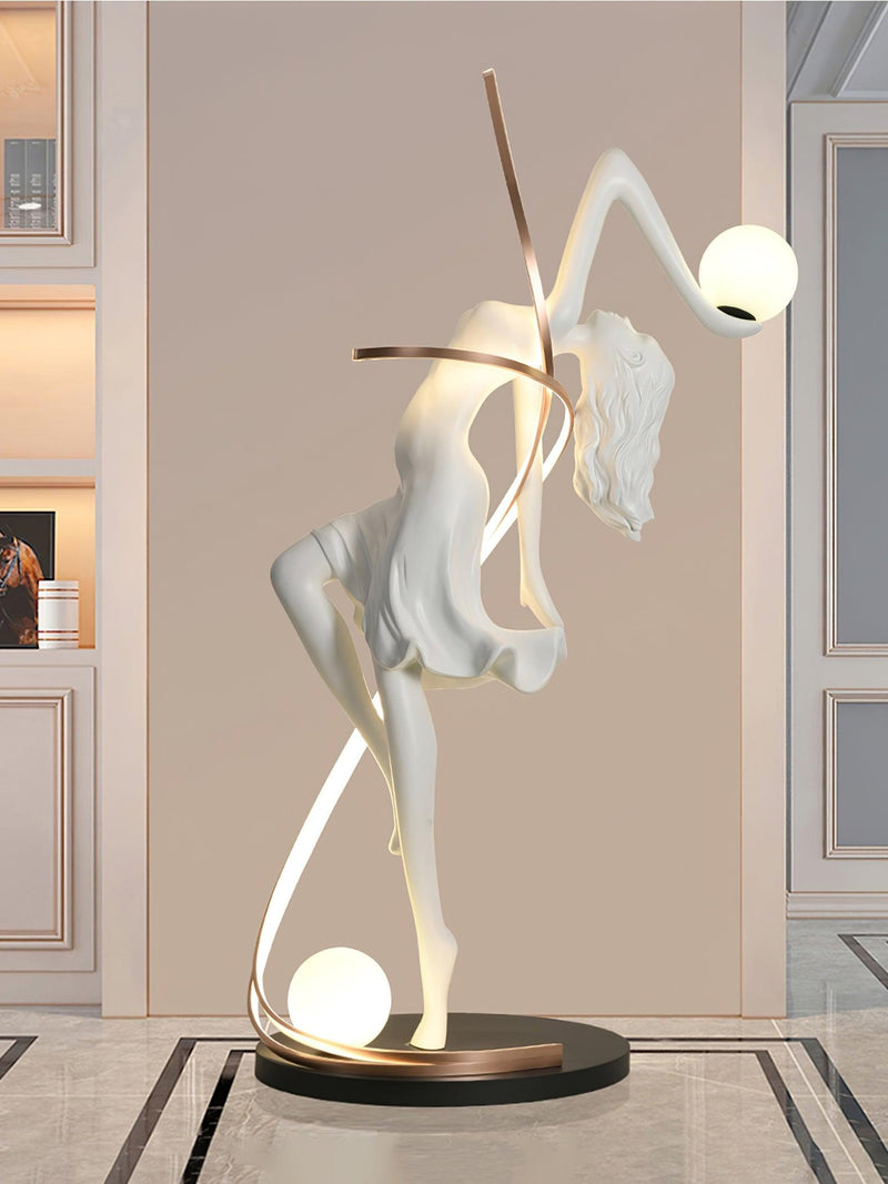 Misha Goddess Statue Floor Lamp-DWHOME