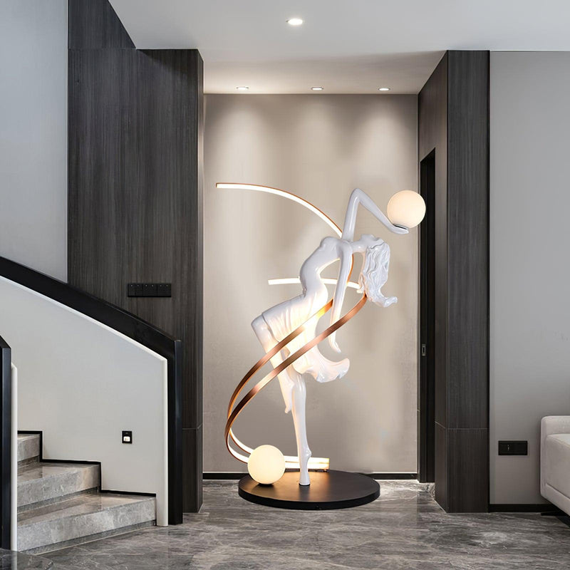 Misha Goddess Statue Floor Lamp-DWHOME