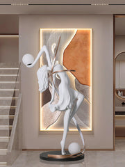 Misha Goddess Statue Floor Lamp-DWHOME