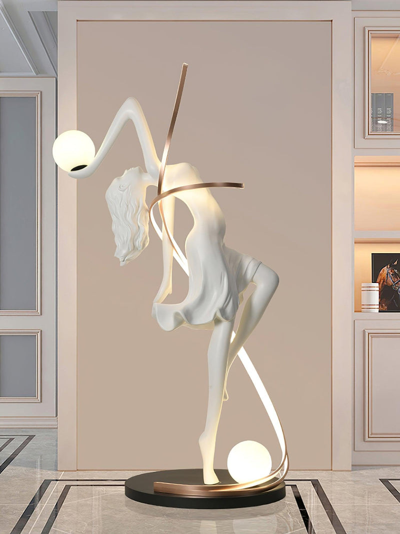 Misha Goddess Statue Floor Lamp-DWHOME