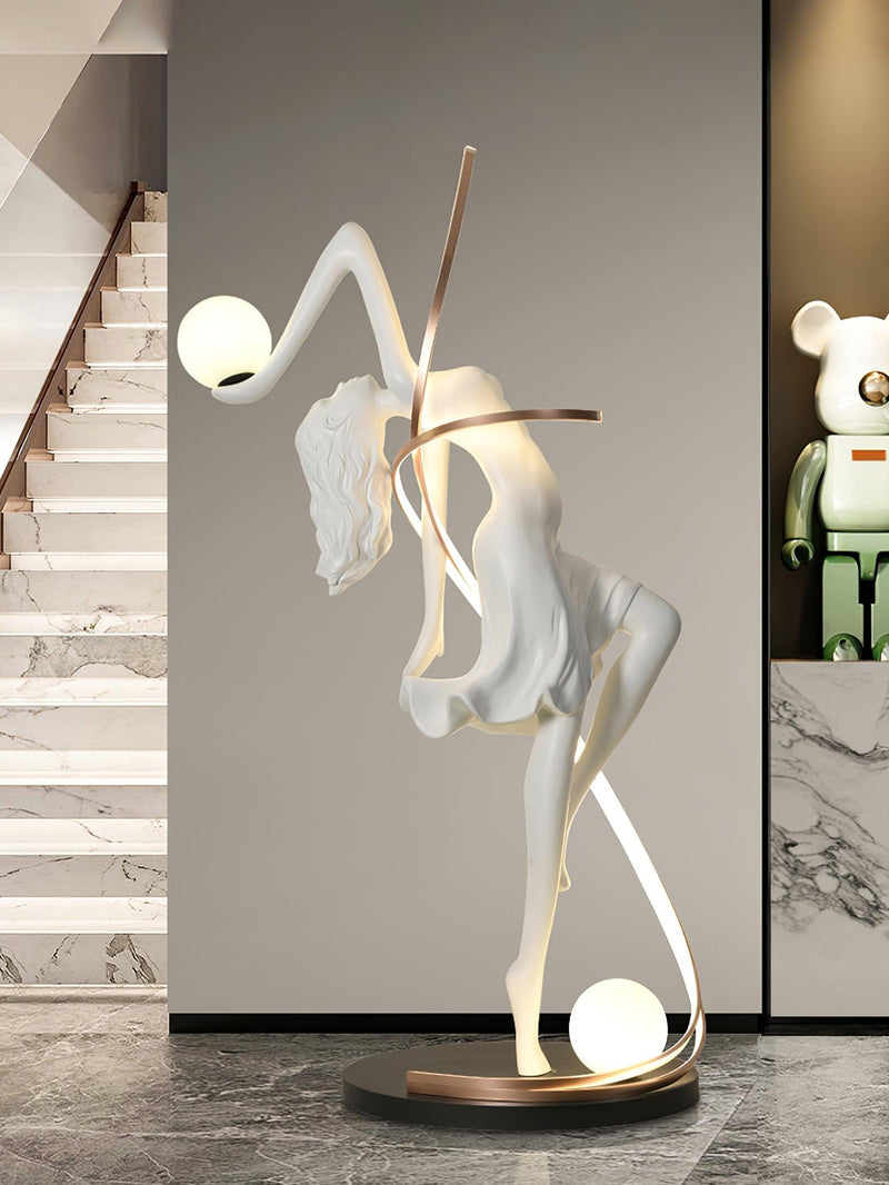 Misha Goddess Statue Floor Lamp-DWHOME