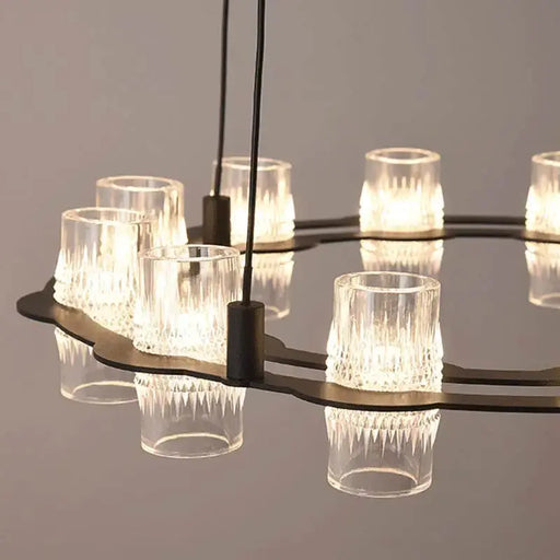 Misty 2-Layer Ring Modern Retro Chandelier.