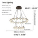 Misty 2-Layer Ring Modern Retro Chandelier.