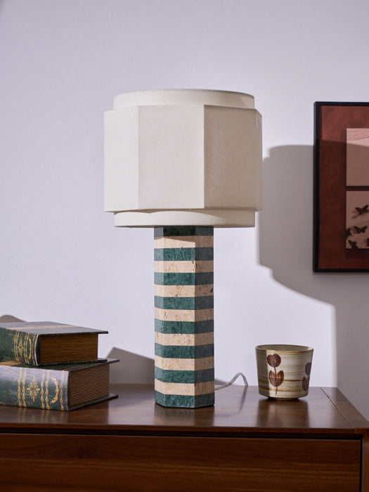 Modari Striped Stone Table Lamp-DWHOME