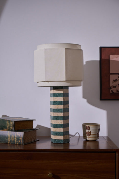 Modari Striped Stone Table Lamp-DWHOME