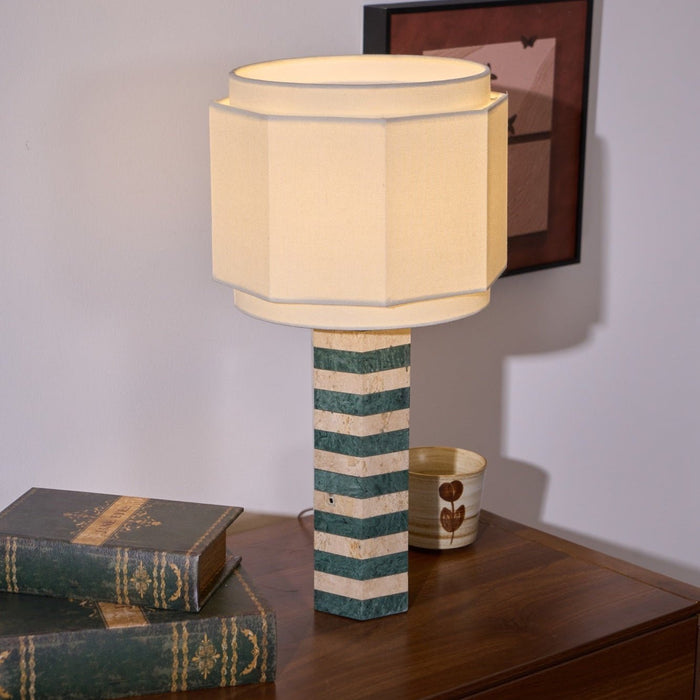Modari Striped Stone Table Lamp-DWHOME