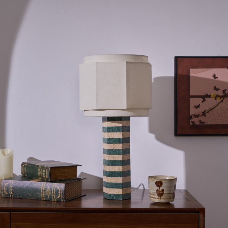 Modari Striped Stone Table Lamp-DWHOME