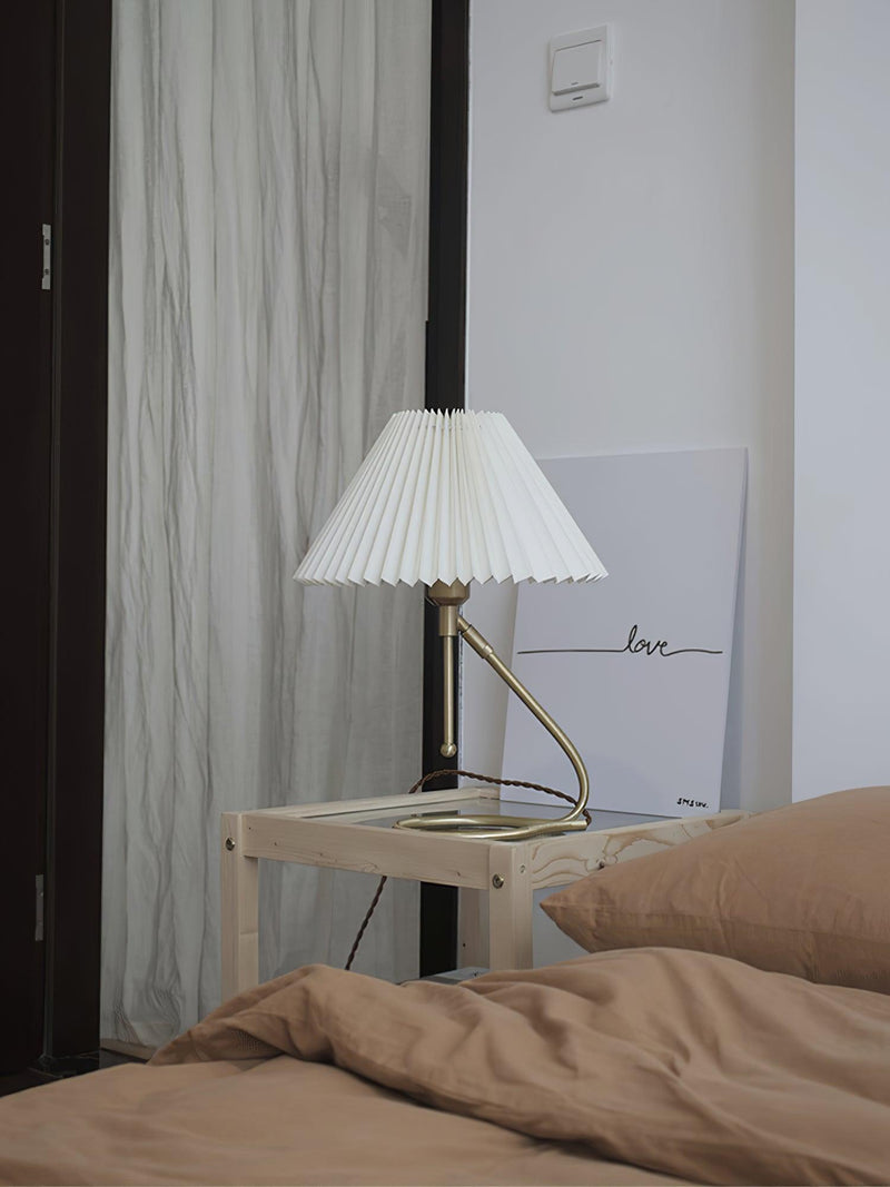 Levitate Pleated Table Lamp-DWHOME