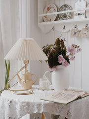 Levitate Pleated Table Lamp-DWHOME