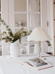 Levitate Pleated Table Lamp-DWHOME