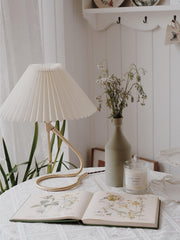 Levitate Pleated Table Lamp-DWHOME
