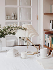 Levitate Pleated Table Lamp-DWHOME