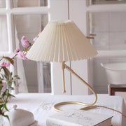 Levitate Pleated Table Lamp-DWHOME