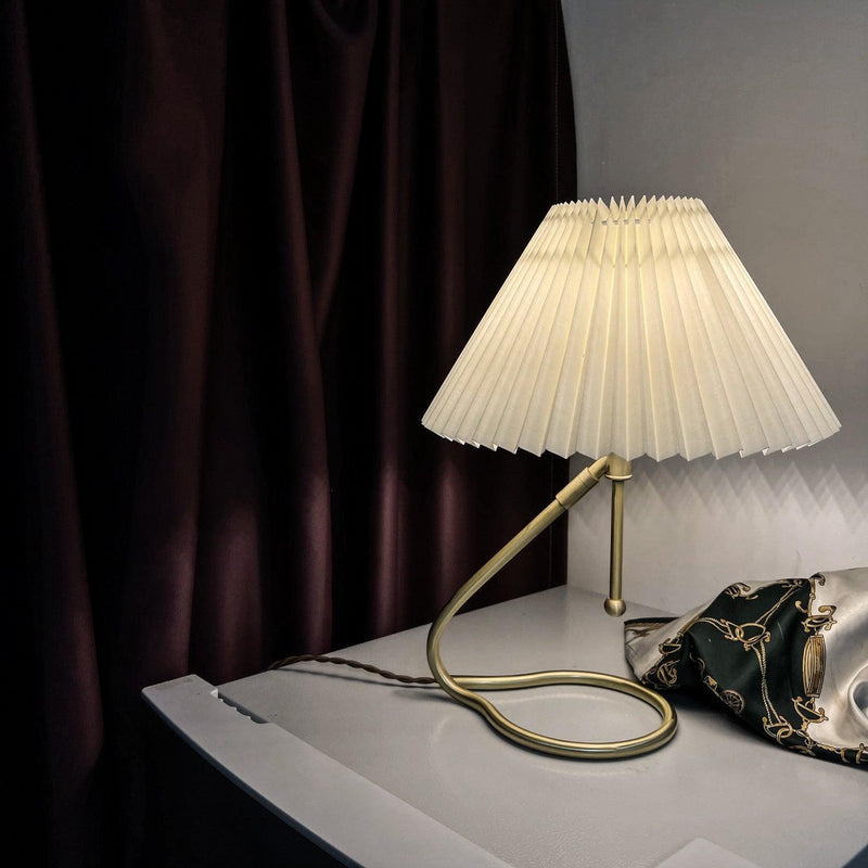 Levitate Pleated Table Lamp-DWHOME
