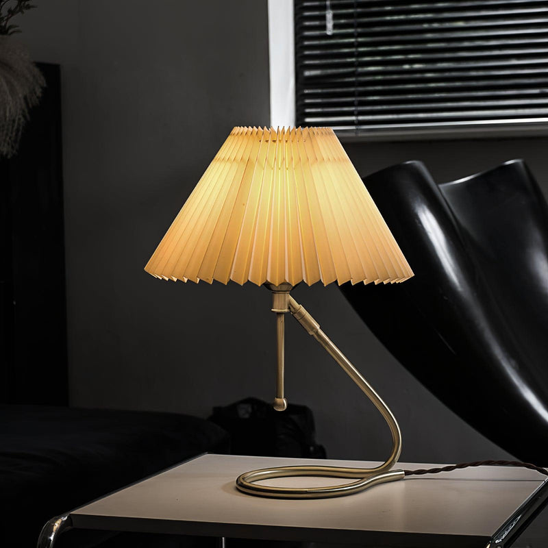 Levitate Pleated Table Lamp-DWHOME