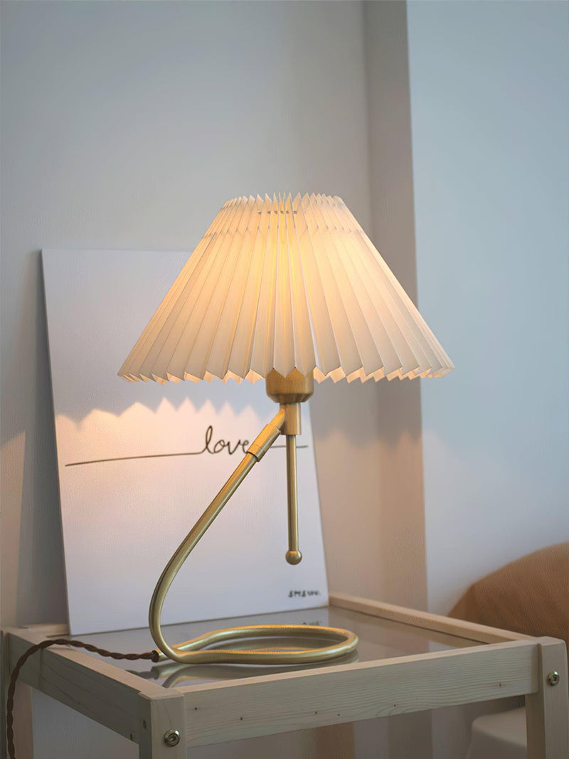 Levitate Pleated Table Lamp-DWHOME