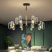 Modern Acrylic Led Chandelier with Remote Control.