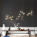 Modern Black Glass Chandelier-DWHOME