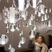Chandelier moderne en verre cristal bullé pour foyer - DWHOME