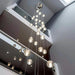 Chandelier moderne en verre cristal bullé pour foyer - DWHOME