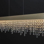Modern Crystal Rectangular Dining Table Chandelier-DWHOME