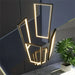 Modern Large Vertical Rectangle Chandelier For Staircase.