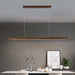 Modern Led Pendant Light Linear Hanging Lamp for Home Dining Room Kitchen Chandelier Black Decorative Ceiling Suspension Fixture.