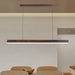 Modern Led Pendant Light Linear Hanging Lamp for Home Dining Room Kitchen Chandelier Black Decorative Ceiling Suspension Fixture.