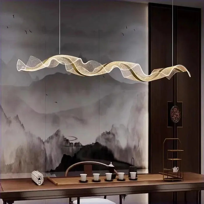 Modern Ocean Wave Pendant Chandelier for Kitchen.