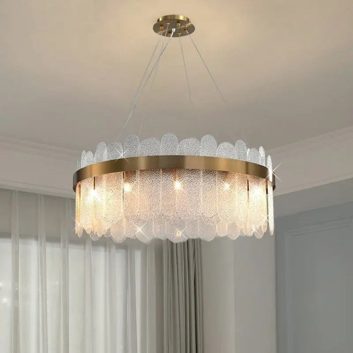 Modern Rock Crystal Chandelier.