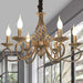 Modern Bronze Rustic Chandeliers 6/8 Heads.