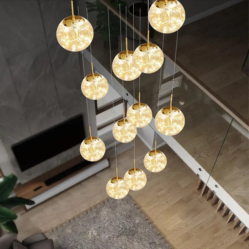 Modern Spiral Chandelier for Staircase.