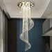 Modern Spiral Crystal Staircace Ceiling Chandelier.