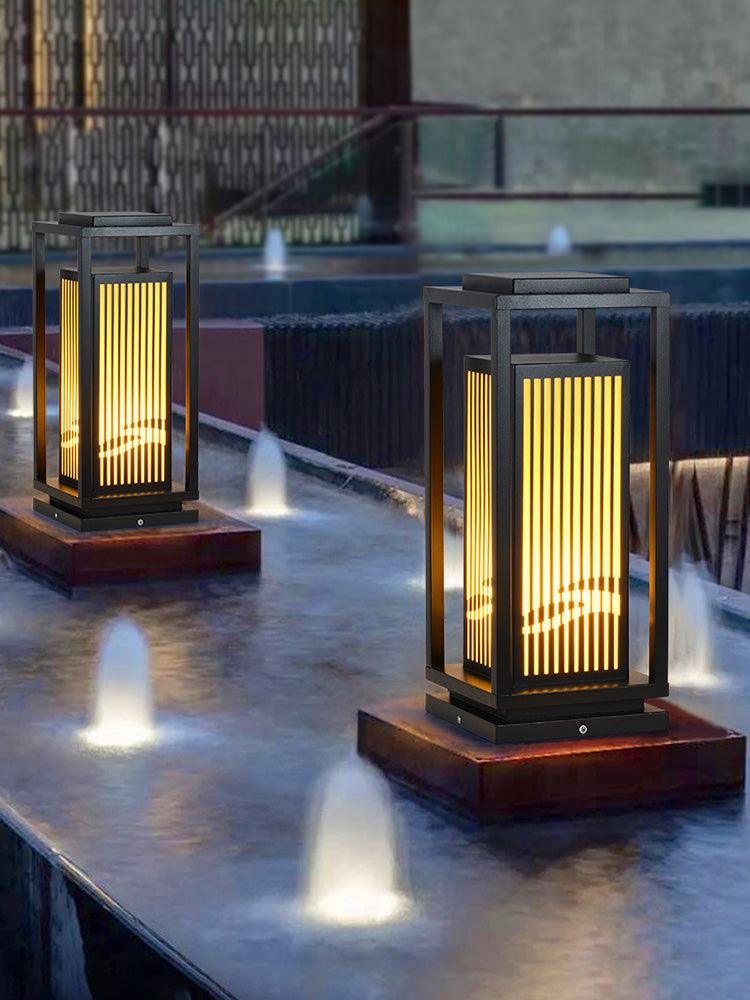 Square Cage Outdoor Light-DWHOME