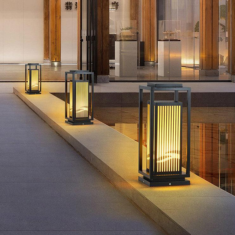 Square Cage Outdoor Light-DWHOME