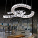 Modern Crystal Double C Chandelier - DWHOME