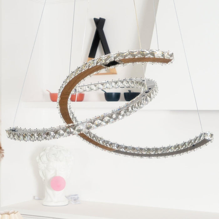 Modern Crystal Double C Chandelier - DWHOME