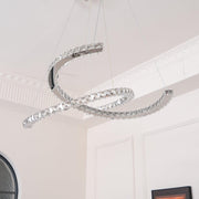 Modern Crystal Double C Chandelier-DWHOME