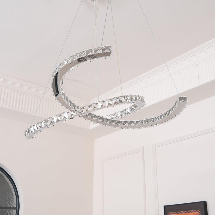 Modern Crystal Double C Chandelier - DWHOME