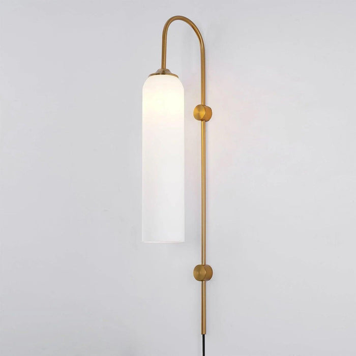 Modern Glass Plug-In Wall Lamp