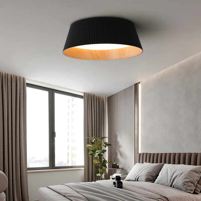 Modern Ribbed Ceiling Light.