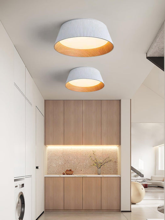 Modern Ribbed Ceiling Light - Vakkerlight