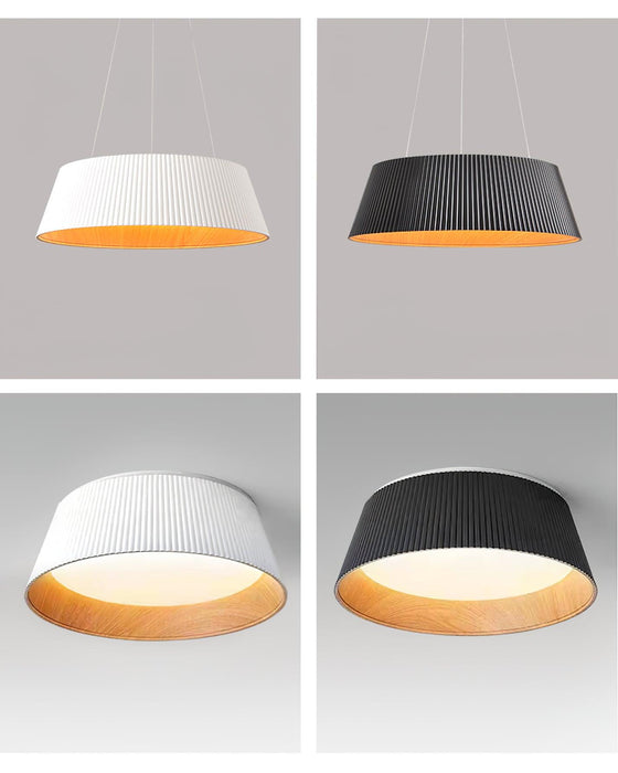 Modern Ribbed Ceiling Light - Vakkerlight