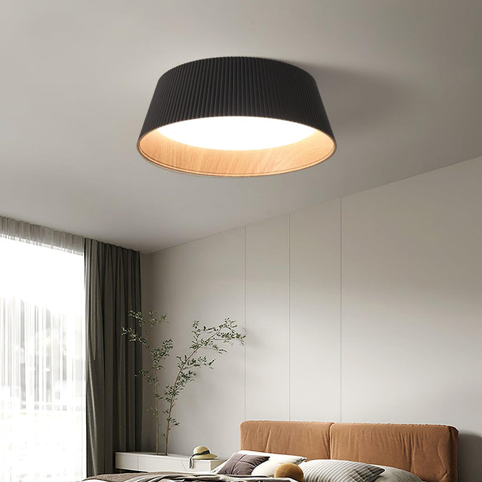 Modern Ribbed Ceiling Light.