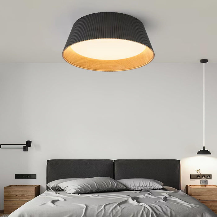 Modern Ribbed Ceiling Light.