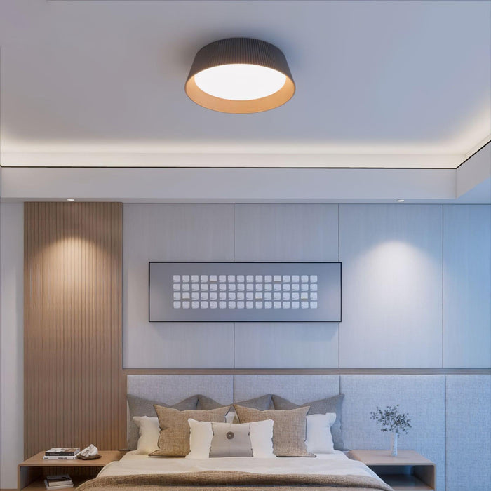 Modern Ribbed Ceiling Light.