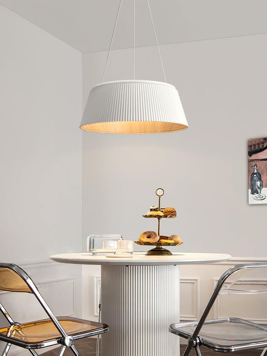 Modern Ribbed Pendant Light.