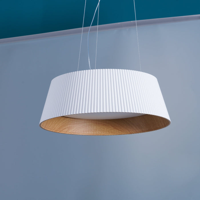 Modern Ribbed Pendant Light.